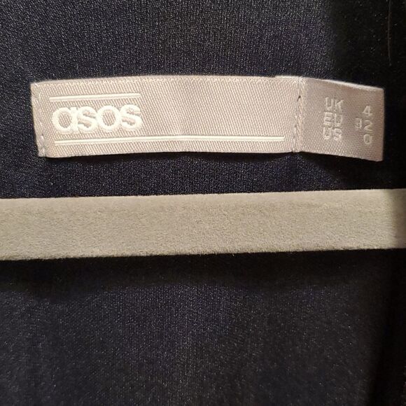 ASOS navy blue glitter plunge dress - Picture 5 of 12